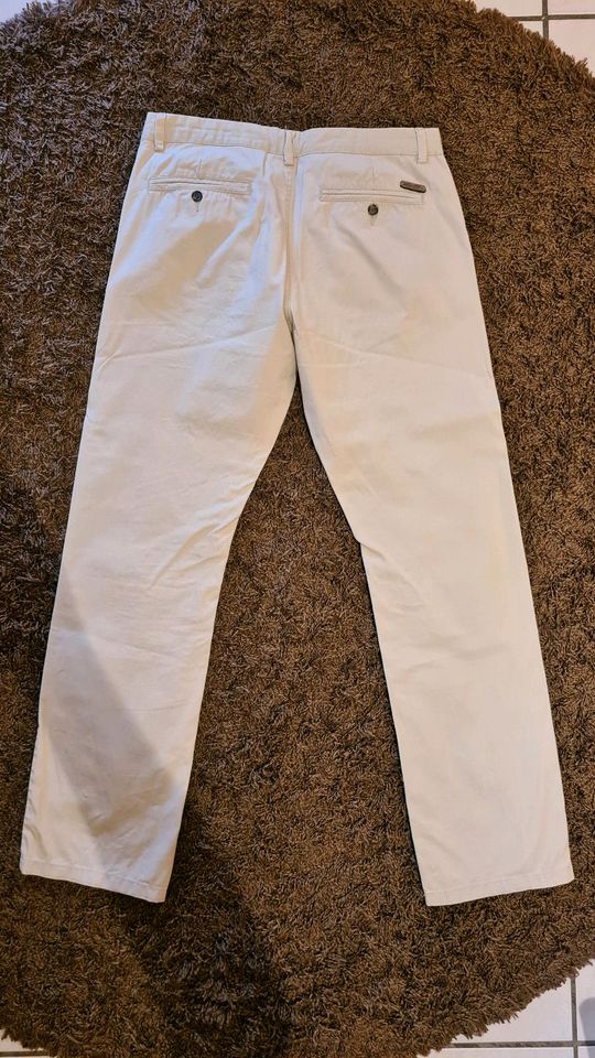 Chino Hose Creme Stretch W=36, L=34 in Obernkirchen