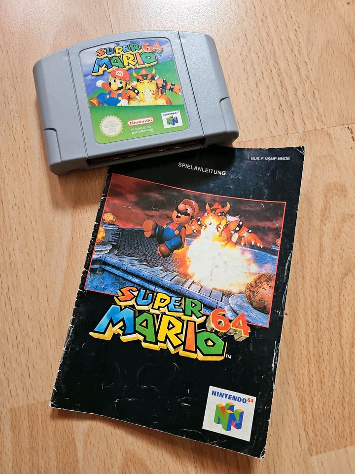 Nintendo 64 Spiel Super Mario 64 in Stedten