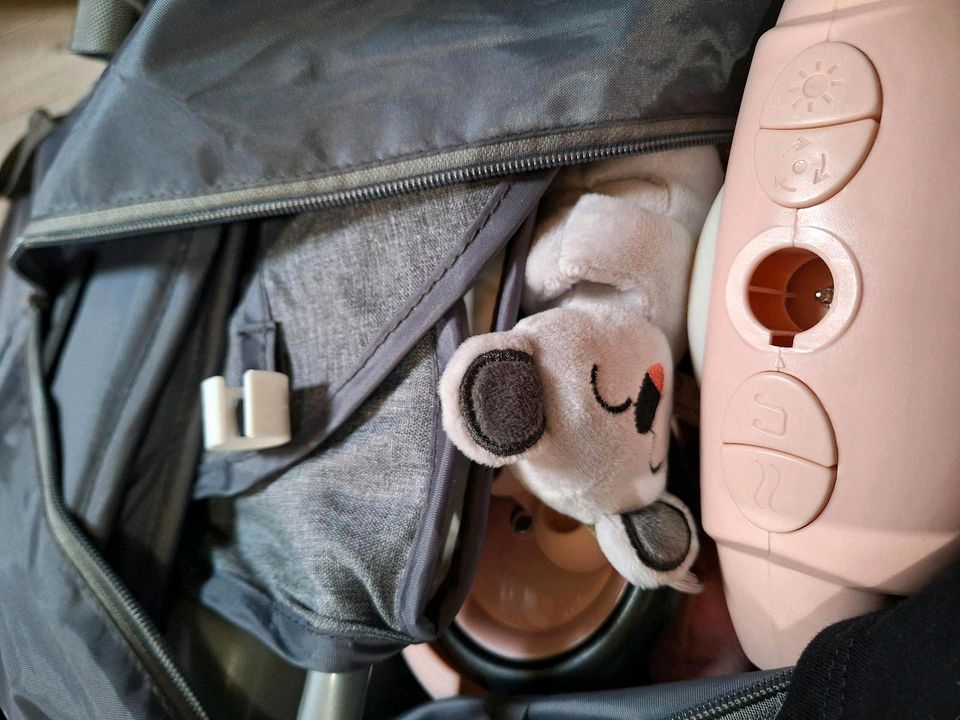 Reisebett für Kinder rosa grau in Mengerskirchen