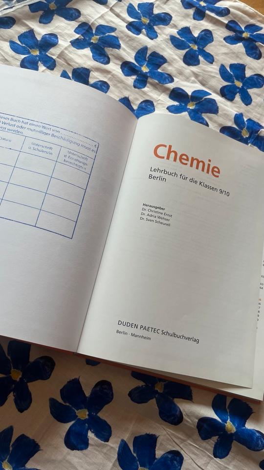 Duden I Chemie Gymnasium 9/10 Kl. I Berlin Patec Schulbuchverlag in Berlin
