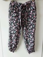 leicht, dünne Sommerhose, schwarz/rosa, Blümchen, Gr. 98 Brandenburg - Wusterwitz Vorschau