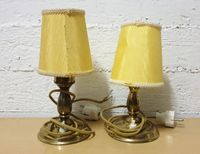 Nachttischlampen / Lampe mit beigem Stoffschirm 60er / Vintage Wandsbek - Hamburg Bramfeld Vorschau