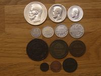 13 Münzen Russland. 1/4 Kopeke bis 1 Rubel Nikolai II. Selten ! Berlin - Reinickendorf Vorschau