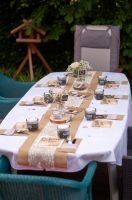 Hochzeit Tisch Deko Dekoration Set aus Jute Vintage Niedersachsen - Bad Iburg Vorschau