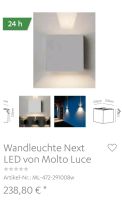 Led wandlampe, verstellbarer lichtaustritt nagelneu München - Au-Haidhausen Vorschau