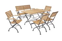 LC Garden »Wimbledon« Dining Set IV 6tlg. Esstisch 120x80cm Teak Lübeck - Buntekuh Vorschau