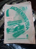 Rennprogramm Sachsenring 1954 Sachsen - Glauchau Vorschau
