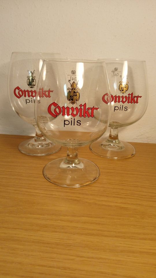 Dillingen Convikt Pils Glas 0,4 l Kugelform Set in Dillingen (Donau)