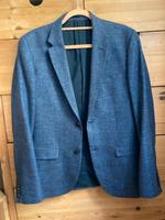 Anzug 48 / 50 H&M Wolle Leinen  slimfit blau Mecklenburg-Vorpommern - Greifswald Vorschau