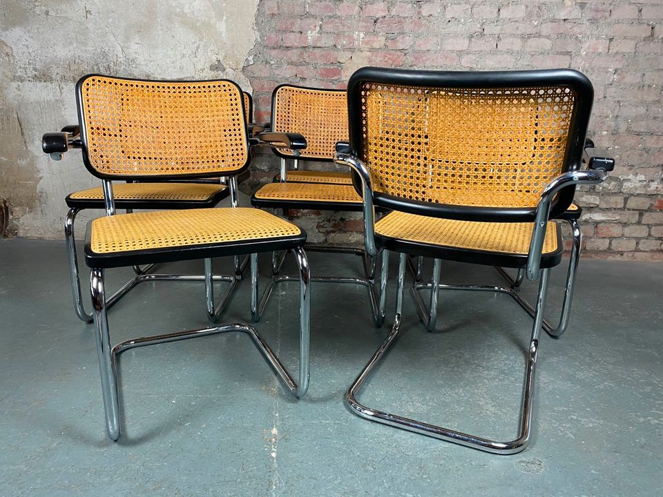 8er Set Thonet S 64 Freischwinger Marcel Breuer Esszimmer Stühle in Wuppertal