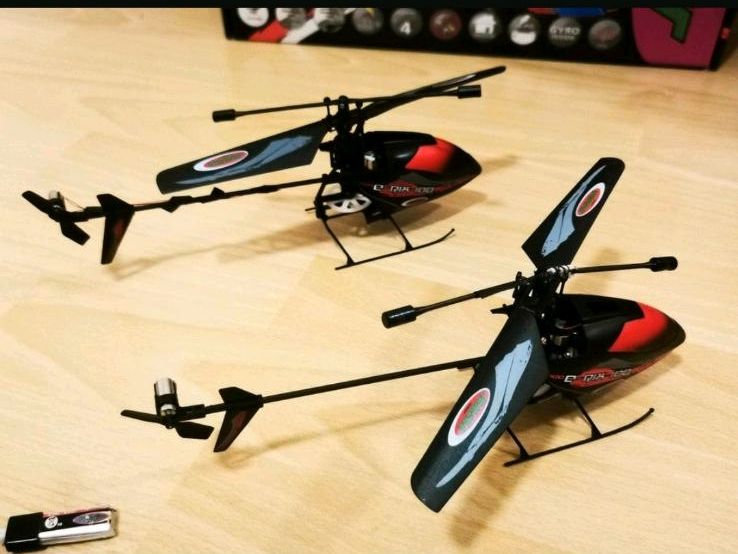 80€ 2x Rc Helikopter E-rix 100 Pro 2,4 GHz  heli in Gütersloh