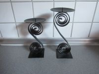 2 schwarze Kerzenständer (20 cm und 16 cm hoch) Nordrhein-Westfalen - Borken Vorschau