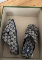 Gucci GG Plateau 30 mm Sandale Canvas in blau Kreis Ostholstein - Grömitz Vorschau