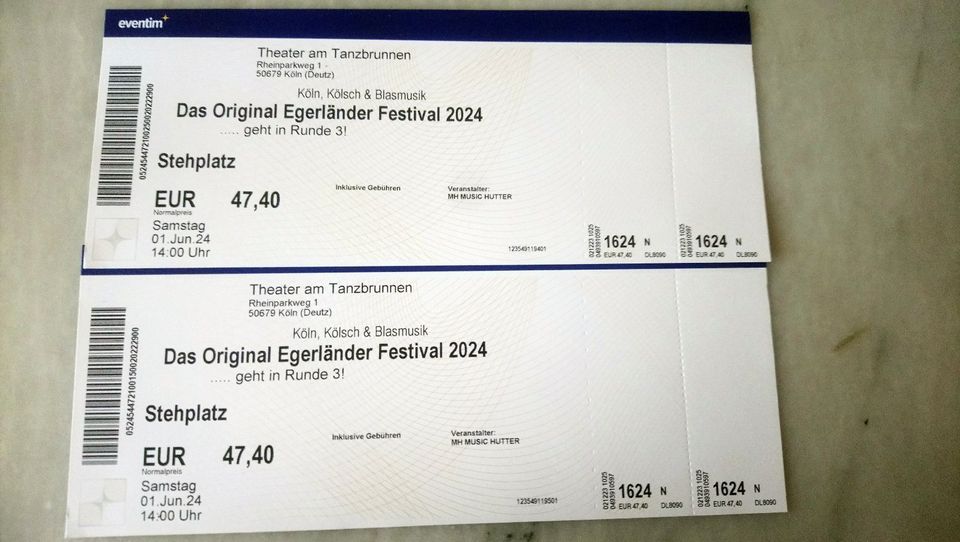Karten Egerländer Festival 2024 in Köln in Warstein
