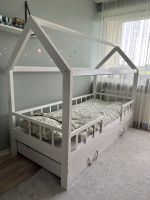 Bett 90x200cm  mit Unterbett Jugendzimmer Kinderzimmer weiß Nordrhein-Westfalen - Nettetal Vorschau