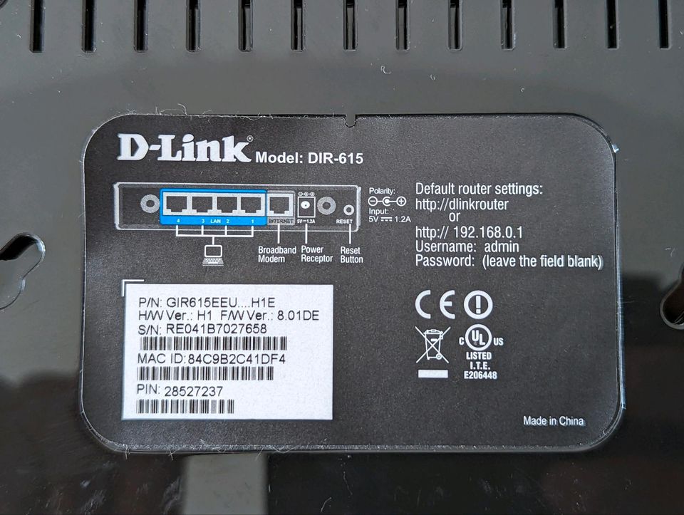 D-Link DIR-615 WLAN Router Repeater in Michendorf