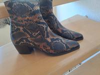 Voll-Leder-Stiefeletten "Maripe", Schlangenmuster Bayern - Haßfurt Vorschau