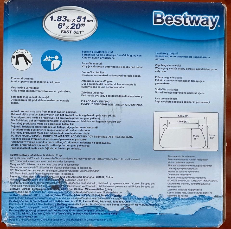 Pool Bestway 183x51cm ohne Pumpe in Schwäbisch Hall