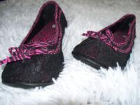 Damen Ballerinas Spitze schwarz/ pink Gr. 38 !!!NEU!!! Thüringen - Rhönblick Vorschau