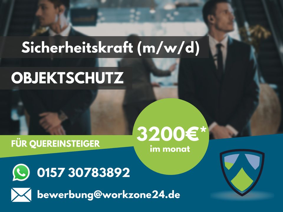 3500€ | Quereinsteiger | Sicherheitsmitarbeiter (m/w/d) Objektschutz in Gießen Ref.: O-27 | §34a Sachkunde | Sicherheit | Security in Gießen