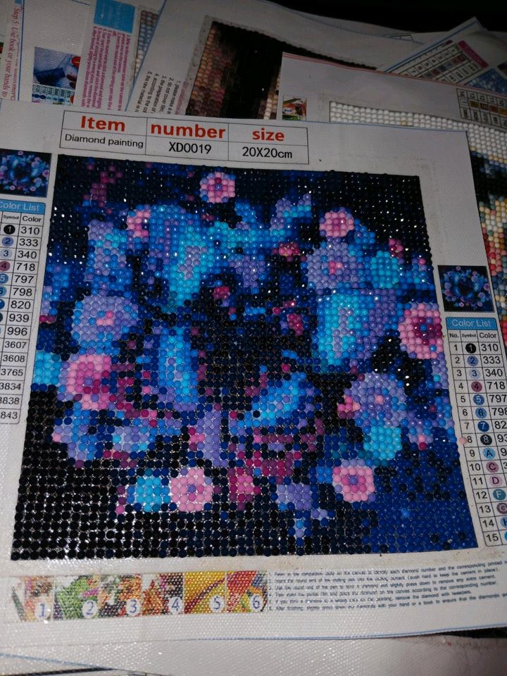 Diamond painting Bilder sind schon fertig auf den Bildern in Döbeln