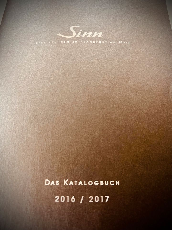 Sinn Uhren Buch 2016/2017 in Saarbrücken