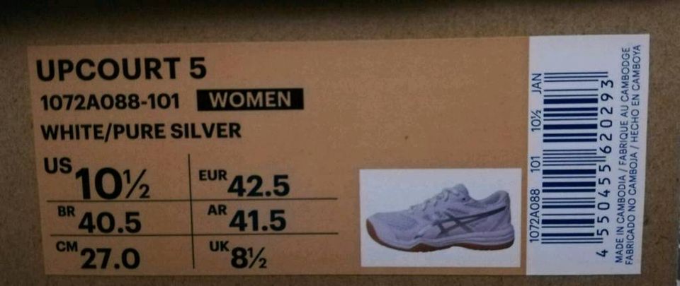 Turnschuhe weiß, Asics, Sportschuhe, Schuhe in Hamburg