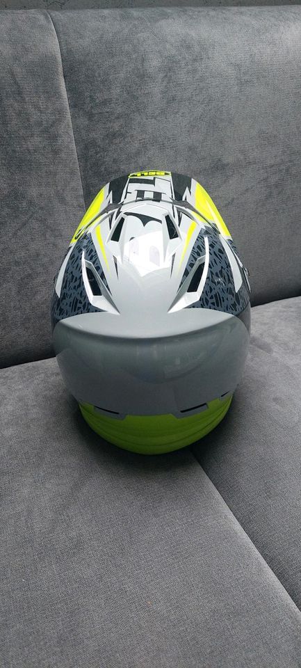 Bell Sanction MTB Full Face Helmet grün helm mountainbike motorad in Leidersbach