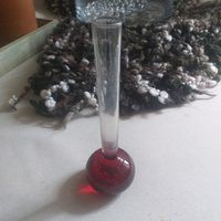 Orchideenvase Vase Solifleur Stange Kugel Glas Bubbles rot 15cm Rheinland-Pfalz - Kettig Vorschau