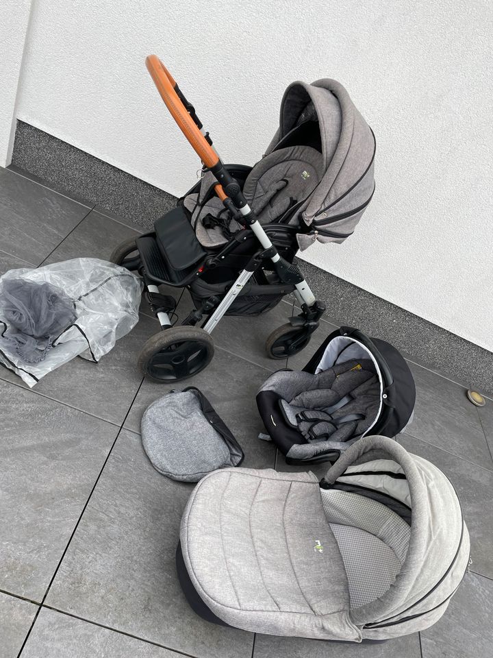 My Junior Kombi Kinderwagen 3in1 „Miyo“ mit Babywanne & Buggy in Ummern