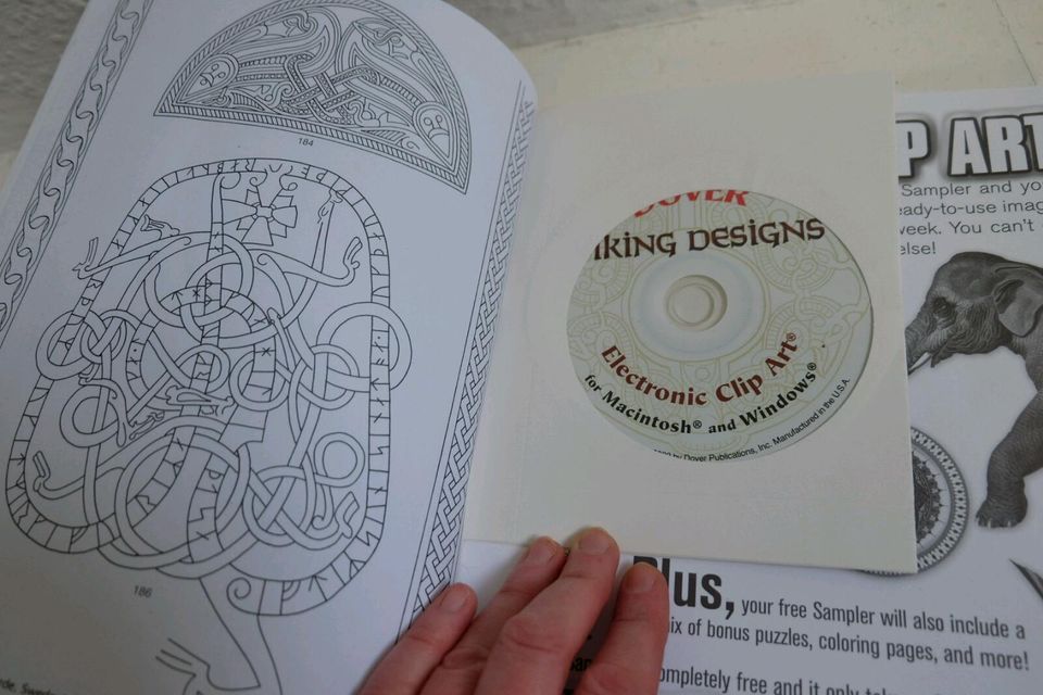 Viking Designs Buch Dover Clip Art Kunsthandwerk Wikinger Kunst in Osnabrück