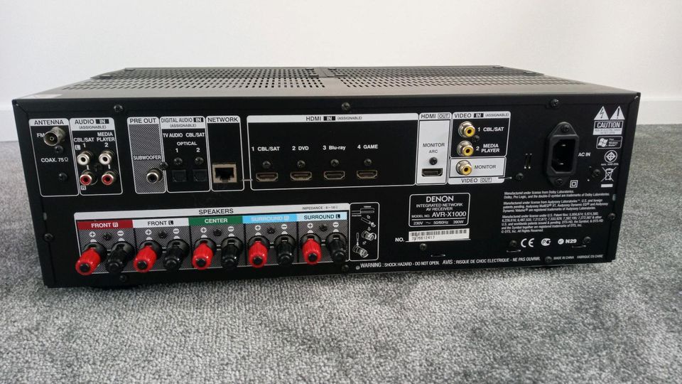 Denon Network AV Receiver AVR X1000 in Todendorf