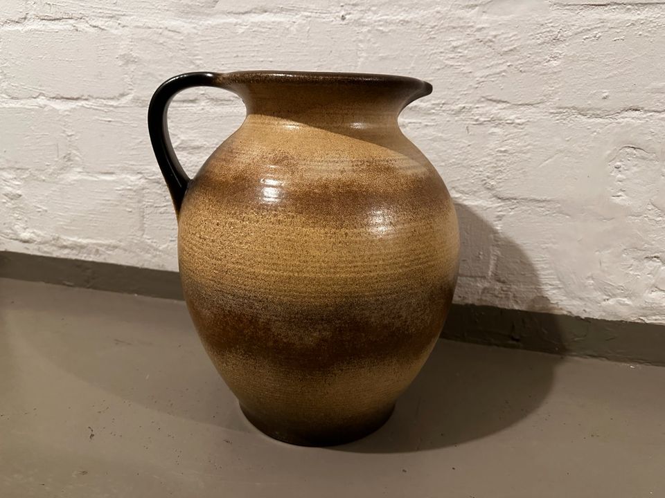 Riesen Krug Retro Handarbeit Vintage Deko Ton Vase Braun TOP in Bremen