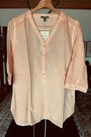 Blusenshirt Bluse Tunika  3/4 Arm Baumwolle  peach XL 44 46 NEU Bayern - Amberg Vorschau
