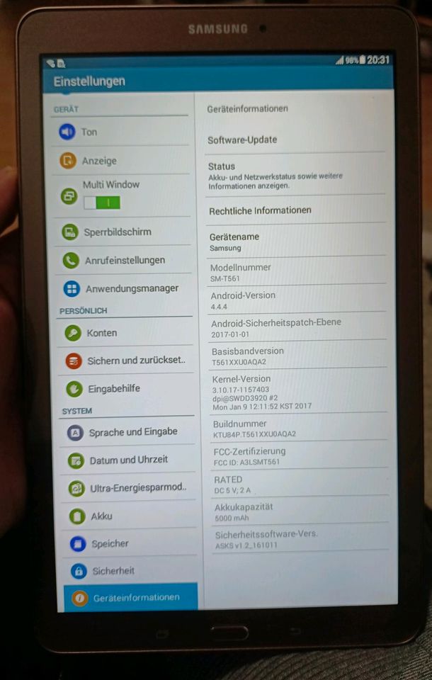 Samsung Galaxy Tab E in Bargteheide