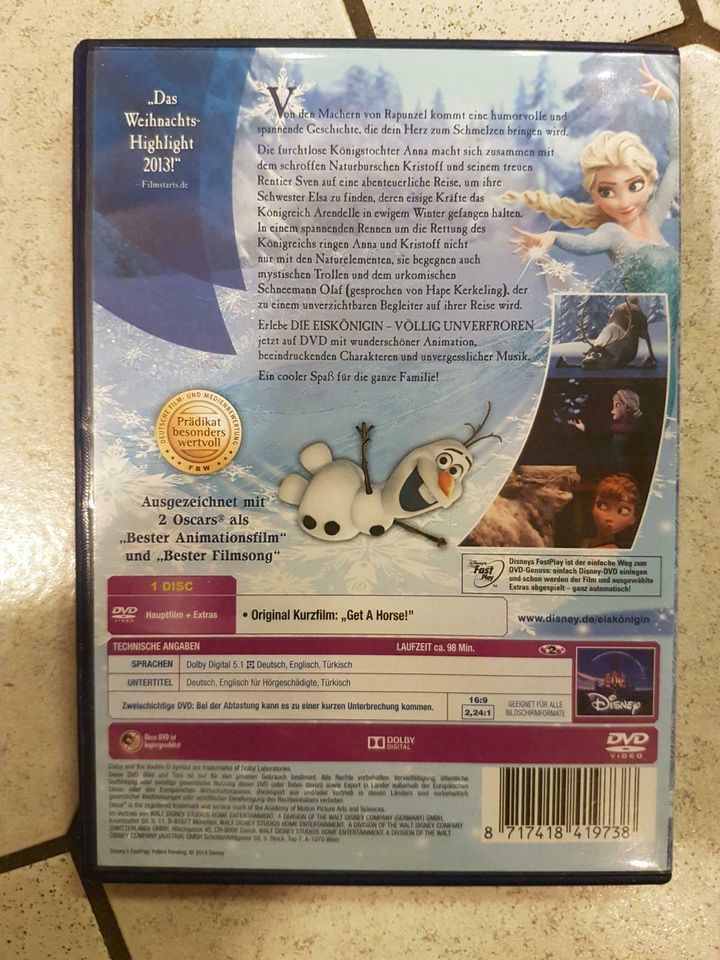 DISNEY DVDs• Eiskönigin•Bärenbrüder•Tierisch wild•Himmel und Huhn in Bad Bodenteich