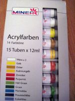 Farbe Acrylfarbe Künstlerfarben 14 Farbtöne 15 Tuben+ Palette NEU Dortmund - Innenstadt-Ost Vorschau