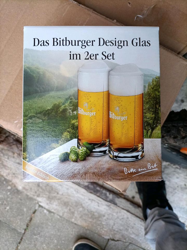 2er Pack Bitburger Design Gläser NEU in Kerpen