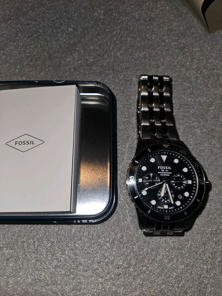 Fossil Uhr Chronograph FB-01 Edelstahl 10ATM in Oberhausen