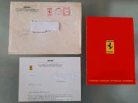 Alter Originaler Ferrari Post Brief mit Prospekt Sachsen - Hirschfeld b Zwickau Vorschau