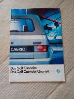 Prospekt Volkswagen VW Golf I Cabriolet  Cabrio Quartett  08/1990 Baden-Württemberg - Rottweil Vorschau