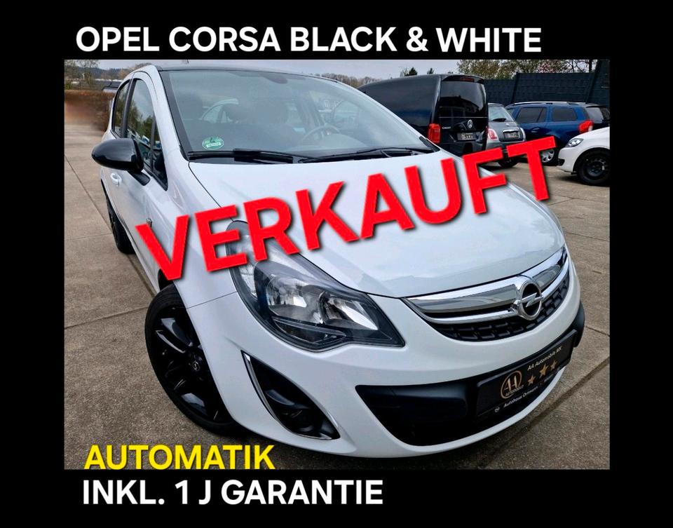 OPEL CORSA D 1,2L BLACK & WHITE AUTOMATIK SCHALTUNG ✅️GARANTIE✅️ in Halver