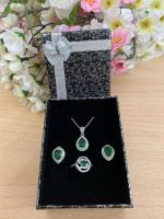 Schmuckset,925 Silber, Halskette, Ohrringe und Ring, Zirkonia Neu Bremen - Huchting Vorschau