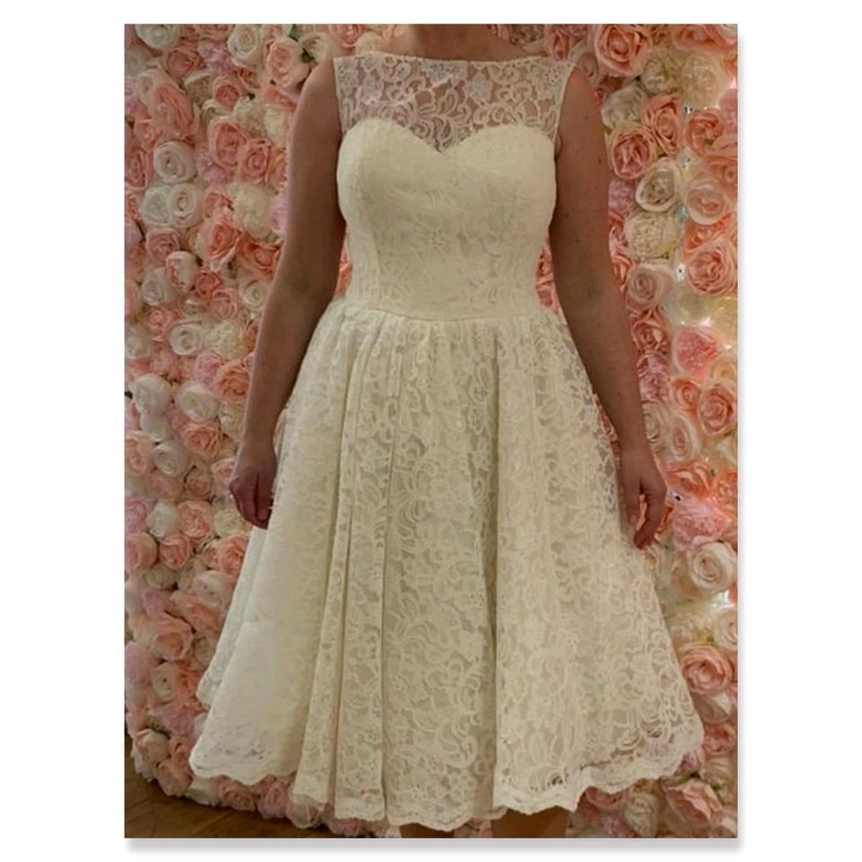 Hochzeitskleid neuwertig creme Farbe Größe 36 in Unna