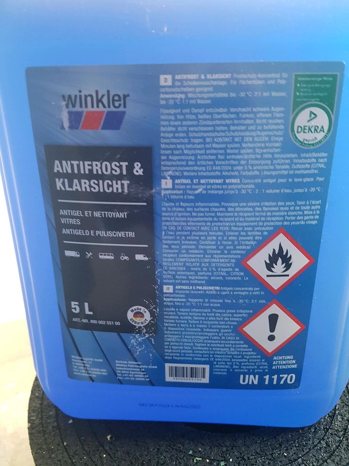 Antifrost-Scheibenreinigungs- Konzentrat 5 Liter