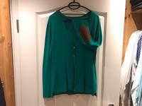 OUI ⭐️ Strickjacke + Top mit Kaschmir Gr. 42 neuwertig Tannengrün Niedersachsen - Westoverledingen Vorschau