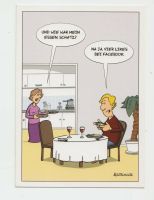 Ansichtskarte Comic Cards Essen Humor Werbung Buch Sachsen-Anhalt - Bad Kösen Vorschau