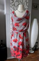 STREET ONE Kleid Sommer 40 grau rot Blumen Schleswig-Holstein - Oldenburg in Holstein Vorschau