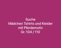 Suche Tshirts Kleider Kleinkind Mädchen Gr. 104 / 110 Bayern - Berngau Vorschau