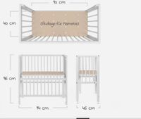 Fillikid Beistellbett *wie neu* mit Matratze von Träumeland Baden-Württemberg - Herbrechtingen Vorschau